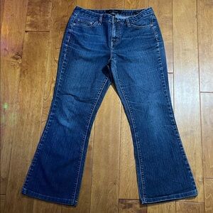 Vintage Calvin Klein Y2K Flare Jeans Size 10 Mid-Rise Medium Wash Retro Grunge